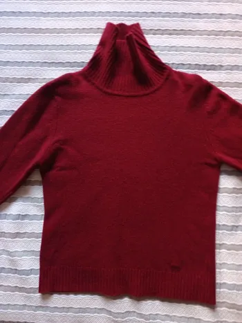 Pull Esprit t.S 80% laine bordeaux