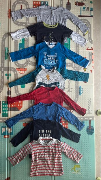 Lots hauts manches garçon 