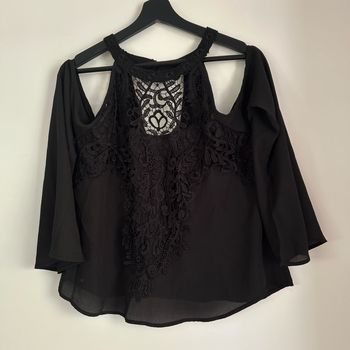 Blouse légère noir