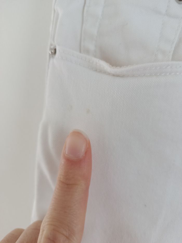 Jean blanc Cache cache - photo numéro 3