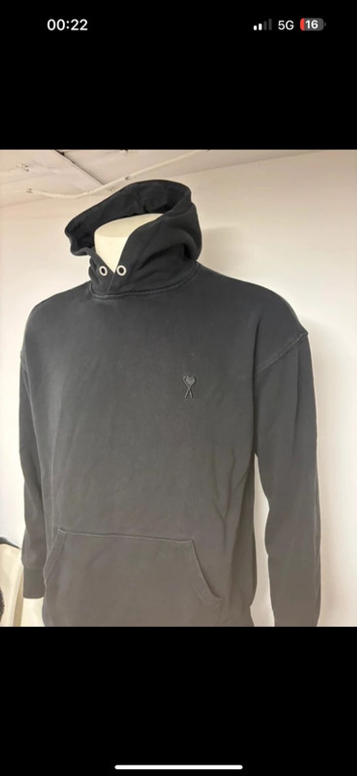 Sweat à capuche AMI noir – Taille M – Excellent état - photo numéro 11