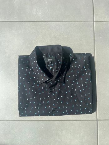 Chemise homme manche longue Jules noir