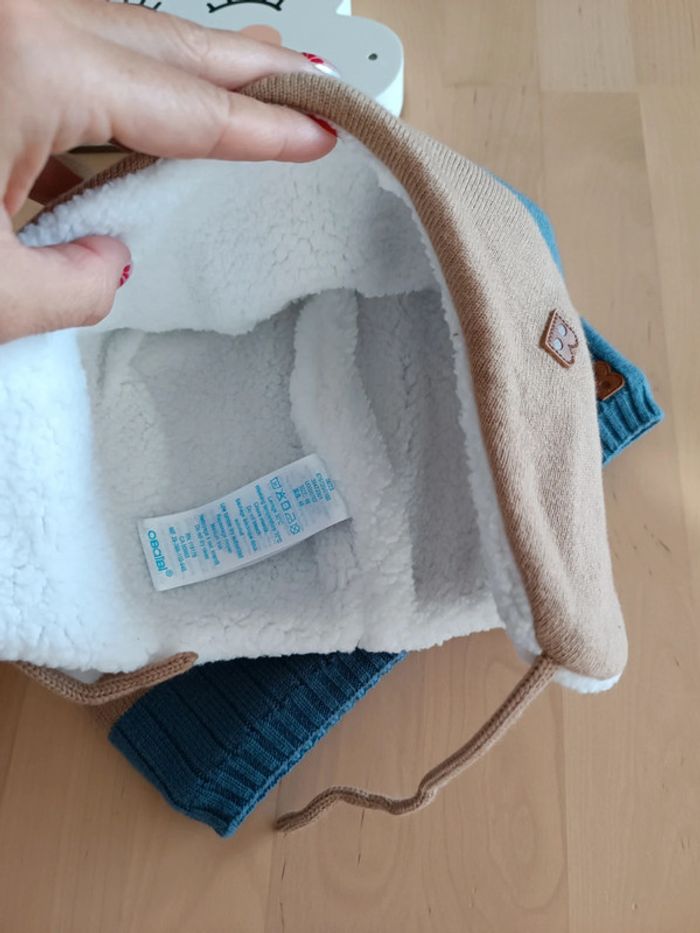 Ensemble hiver bonnet gants cache cou 18/23 mois - photo numéro 3