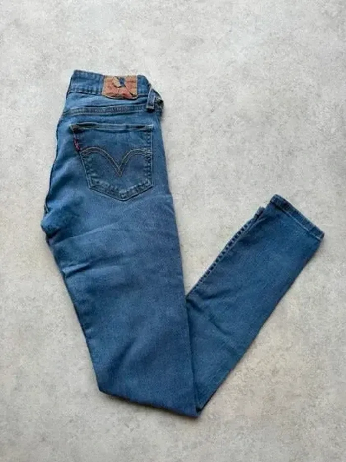 Jeans Levi's 535 W27 FR36 L30 coupe skinny bleu Femme Women pan574b