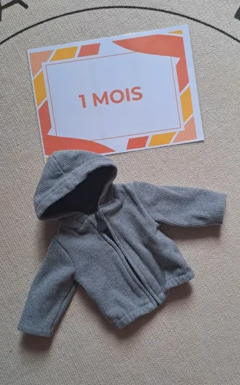 Veste zippé velours
