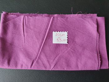Tissu coton violet 85x20cm