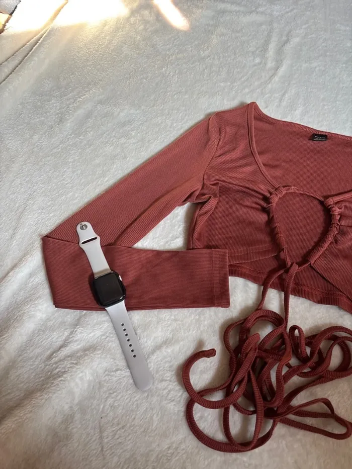 tee shirt à nouer crop top taille XS ~ shein - photo numéro 2