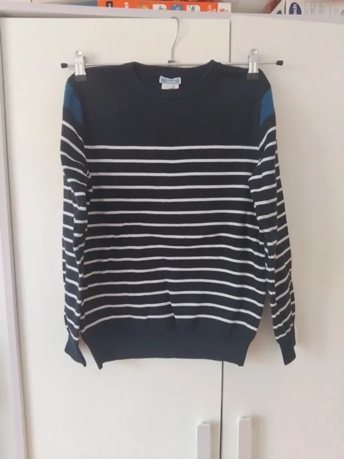 Pull jacadi t12 ans 100%coton - photo numéro 2