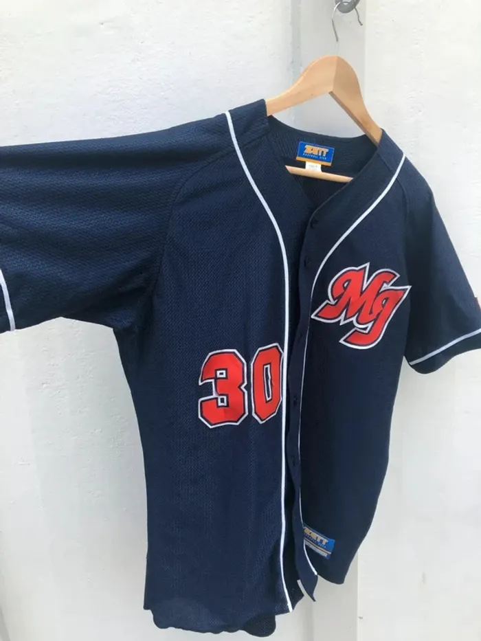 Zett rare Maillot japanese baseball jersey Japan Mens L - photo numéro 8