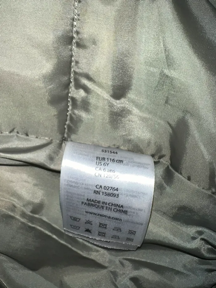 Manteau grand froid de la marque Reima couleur Kaki - photo numéro 5