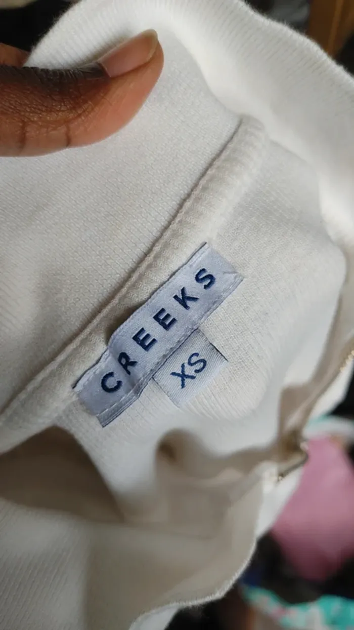Robe polo blanc manches courtes côtelé mi-cuisse - photo numéro 10