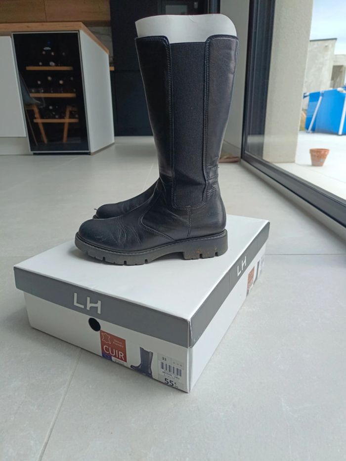 Bottes cuir fille
