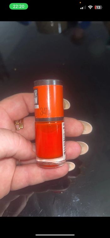 Vernis orange gemey maybelline