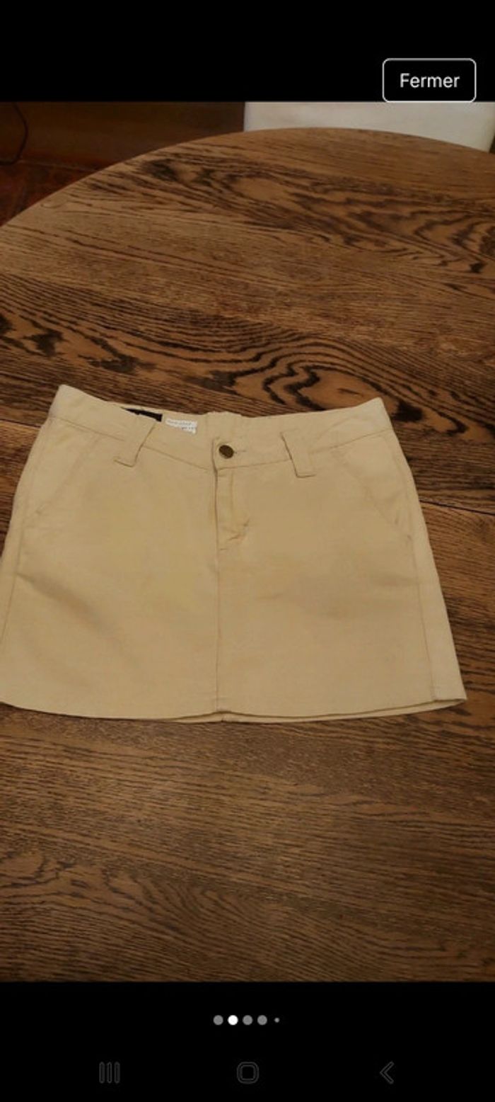 Mini jupe Beige Lee taille S - photo numéro 4