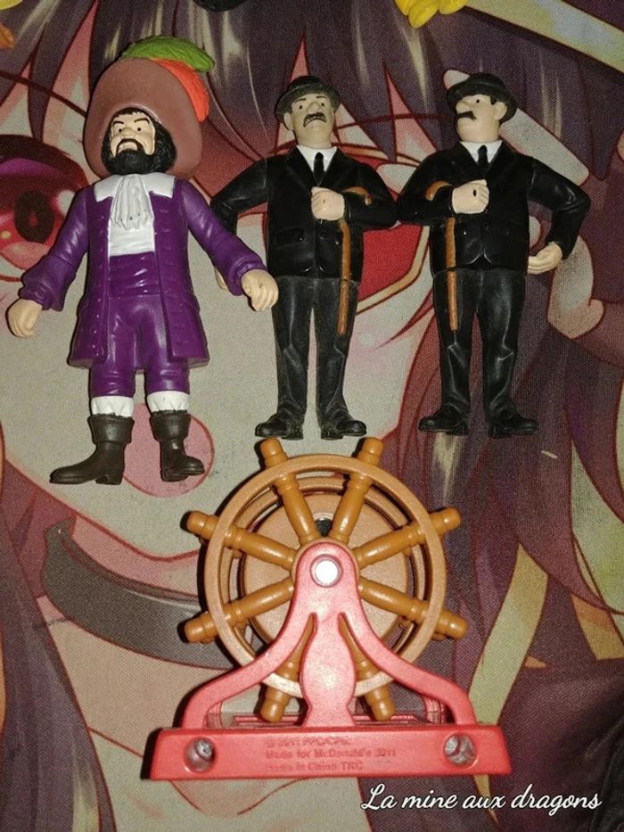 Lot figurines Tintin McDonalds 2011 uk bd tin tin