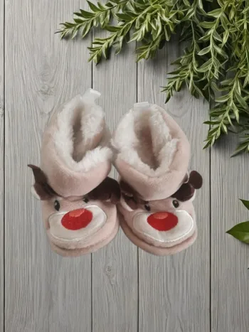 Chausson de Noël renne naissance