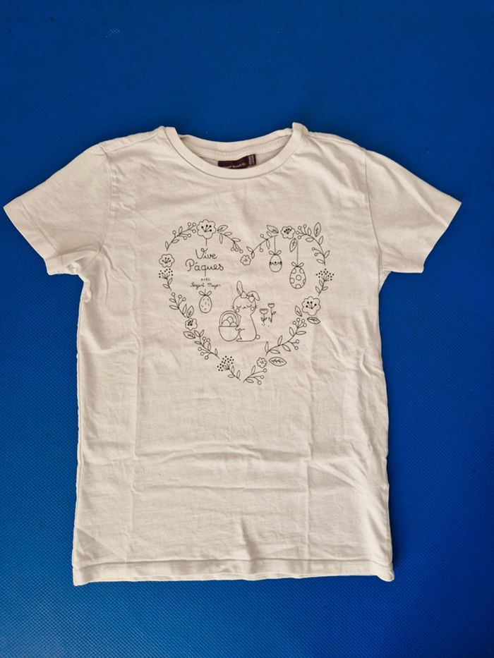 T-shirt blanc 8-9ans