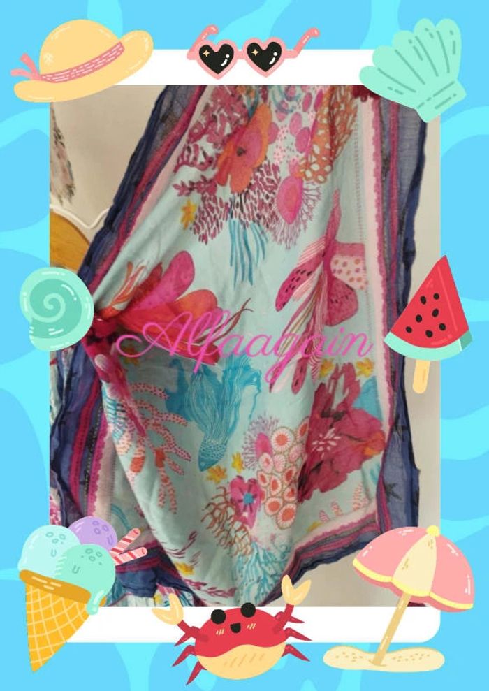 Ensemble robe foulard catimini monde marin 3ans - photo numéro 11