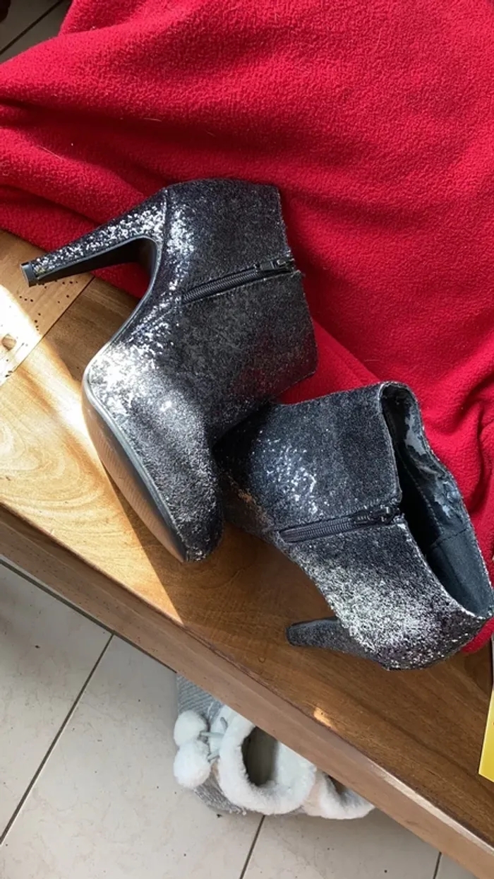 Bottines paillettes fêtes ou soirée - photo numéro 11