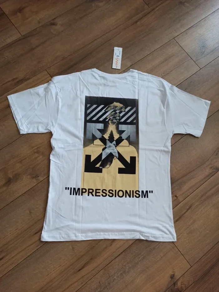 Tee shirt blanc homme L