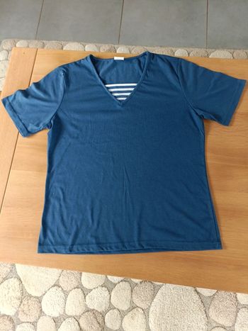 Tee-shirt bleu Anne de lancay