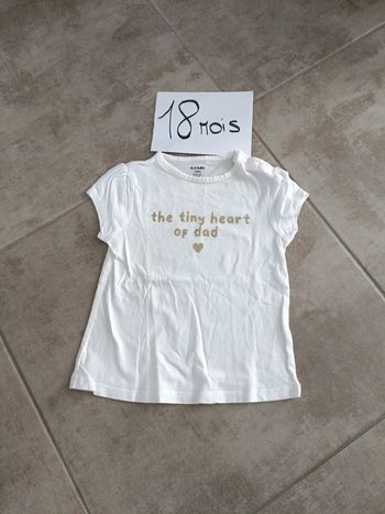 Tee shirt fille 18 mois Kiabi