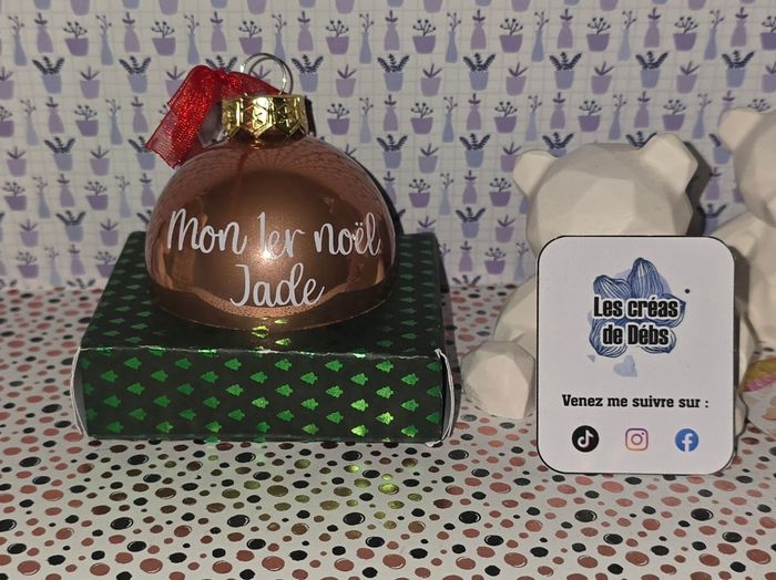 Boule de Noël à personnaliser