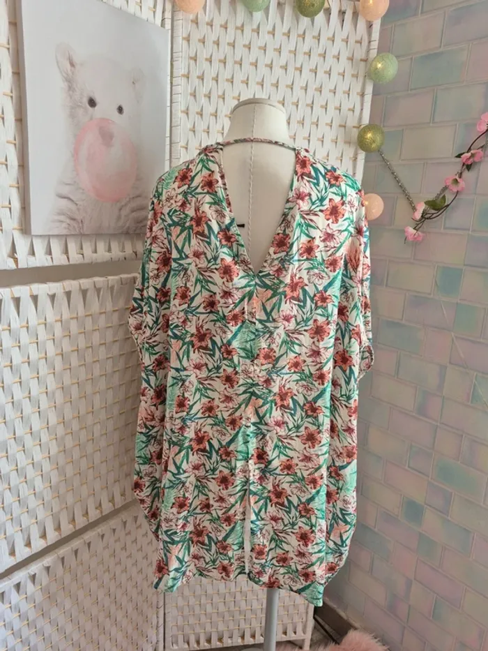 💕Jolie tunique / Kimono fleuri  Kaporal Femme TS /36 - La touche bohème de l'été ! 💕 - photo numéro 2