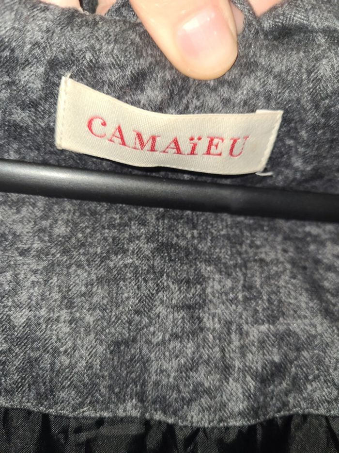 Doudoune grise taille 40 camaieu - photo numéro 3