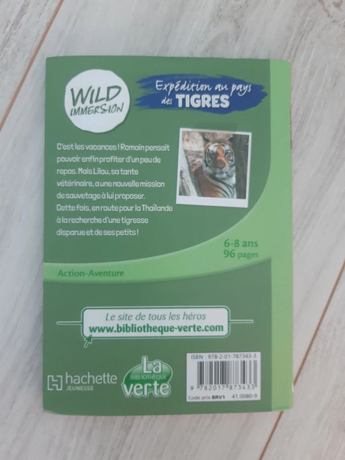 Livre wild immersion tome 2 les Tigres - photo numéro 2