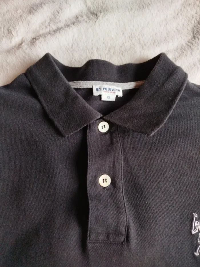 Polo US Polo Assn noir taille XL - photo numéro 2