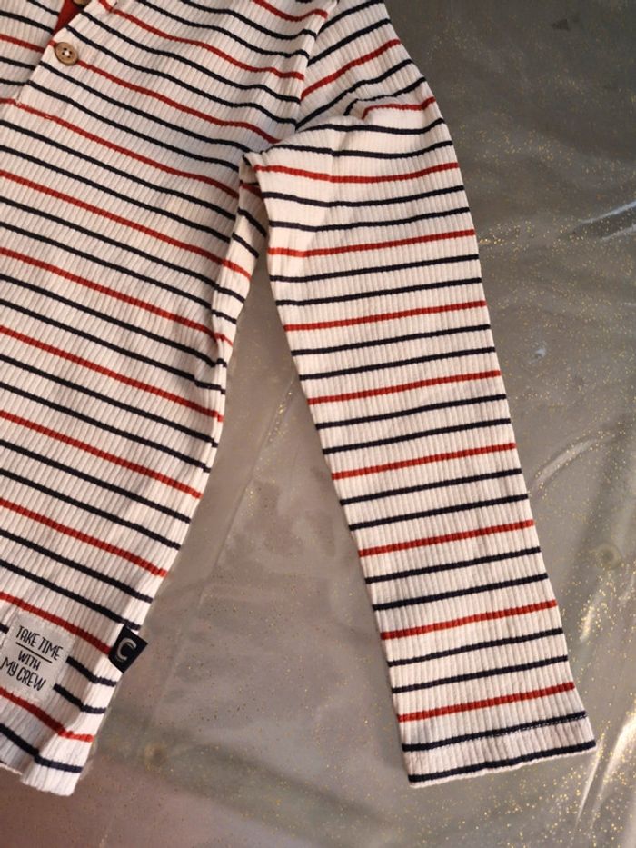 Tee shirt garçon à rayures - photo numéro 3