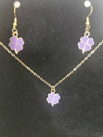 Parure trèfles a 4 feuilles 