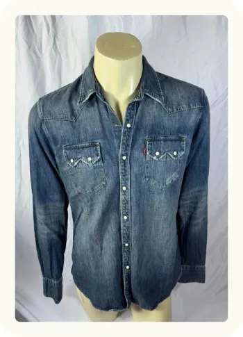 Chemise en jean manches longues homme Levi's Taille L