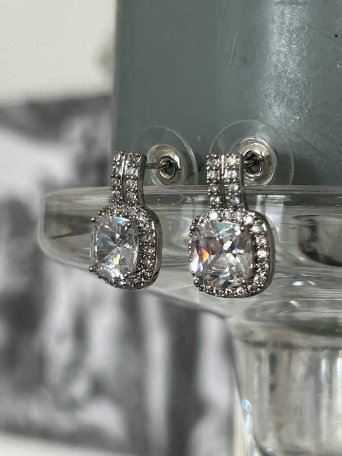 Boucles d’oreilles, zirconium cubique style Bridgerton - photo numéro 2