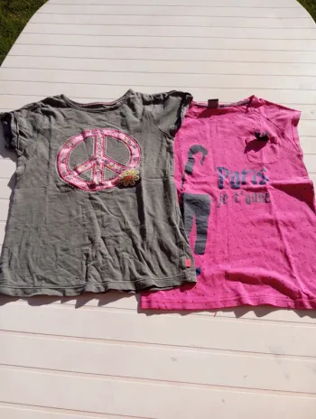Lot de 2 tee shirt de taille 10ans.