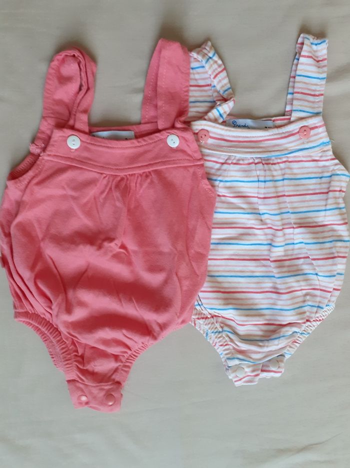 Lot de 2 combinaisons été fille 3 mois