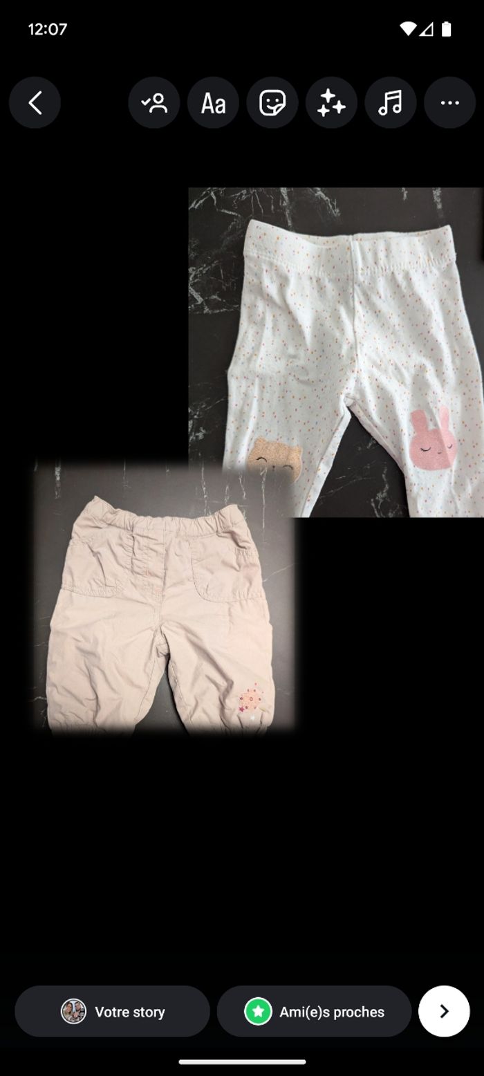 Pantalon + legging fille 🥳