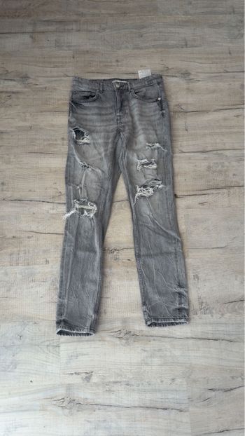 Jeans gris Zara - taille 38 femme