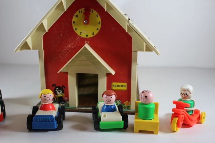 Fisher Price Ecole Lot MiniBus et personnages Vintage - photo numéro 2