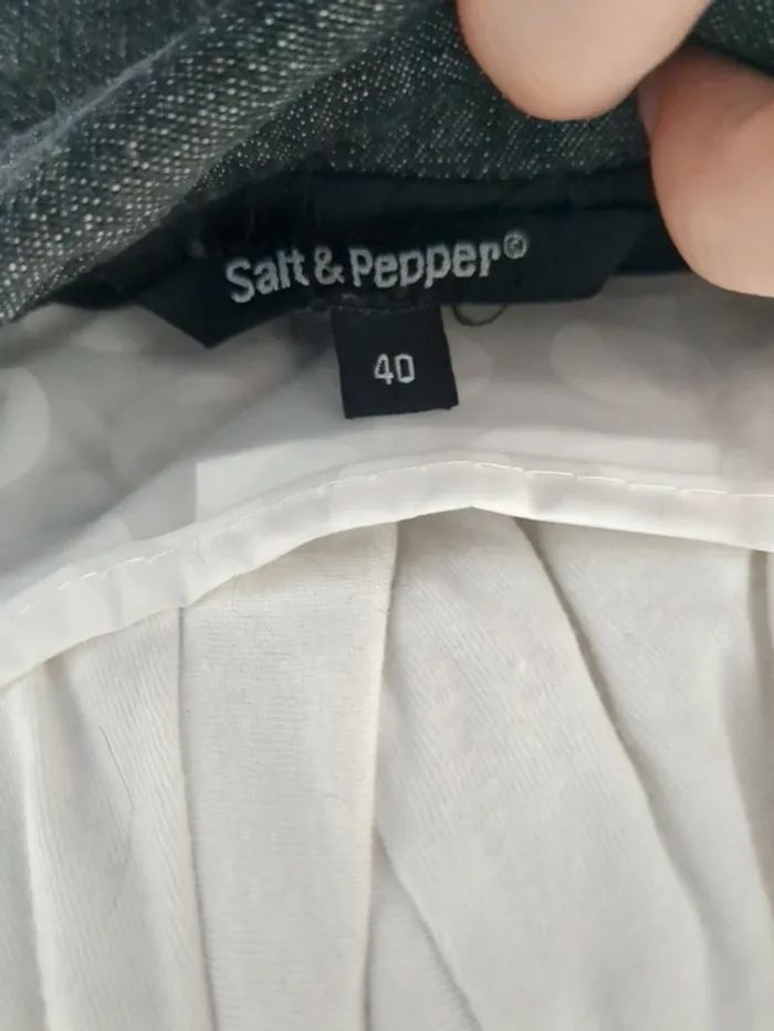Veste Salt & Pepper sortie de collection - grise effet jean. - photo numéro 6