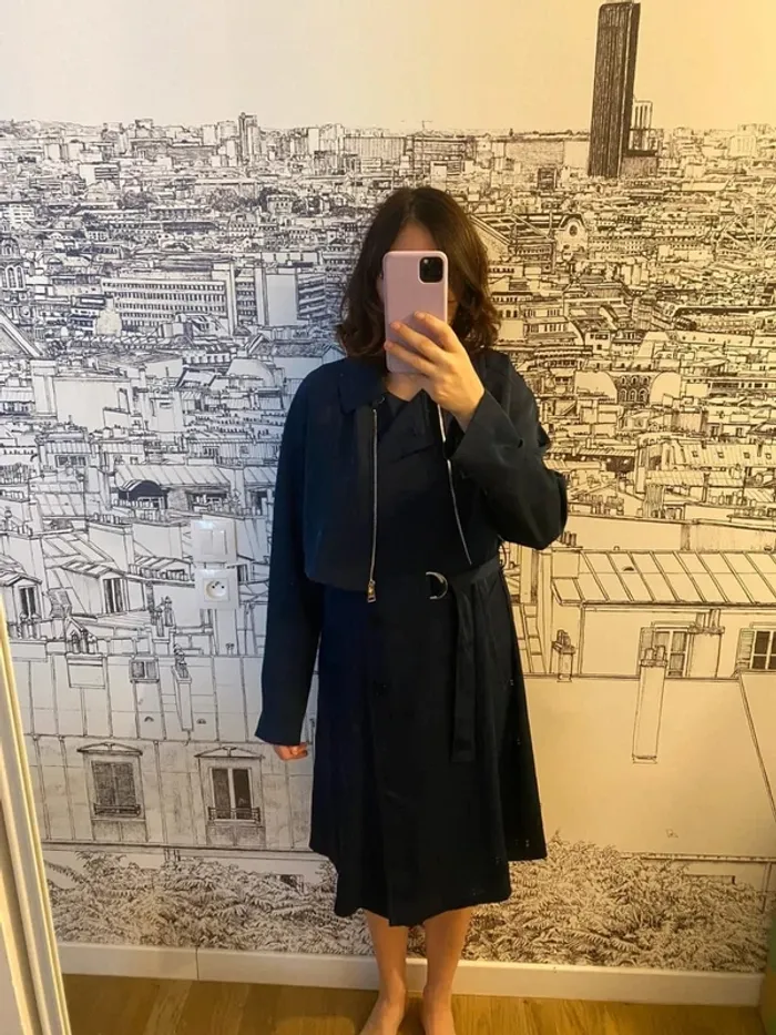 Ensemble robe + boléro bleu marine Karl Lagerfeld comme neuf taille 36 - photo numéro 13