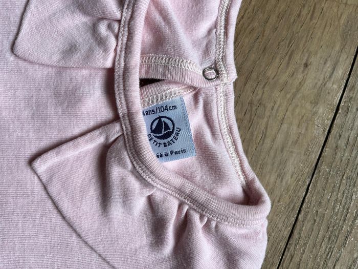 Tee-shirt rose Petit Bateau 4 ans - photo numéro 2