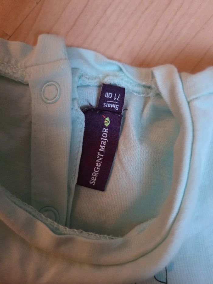 Tee shirt sergent major 9mois fille - photo numéro 2