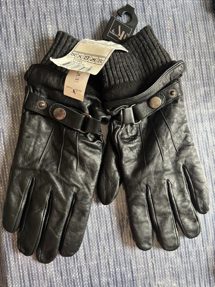 Gant cuir noir - photo numéro 4