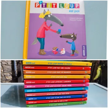 Livre P'tit Loup, Auzou Éveil, P'tit Loup est poli