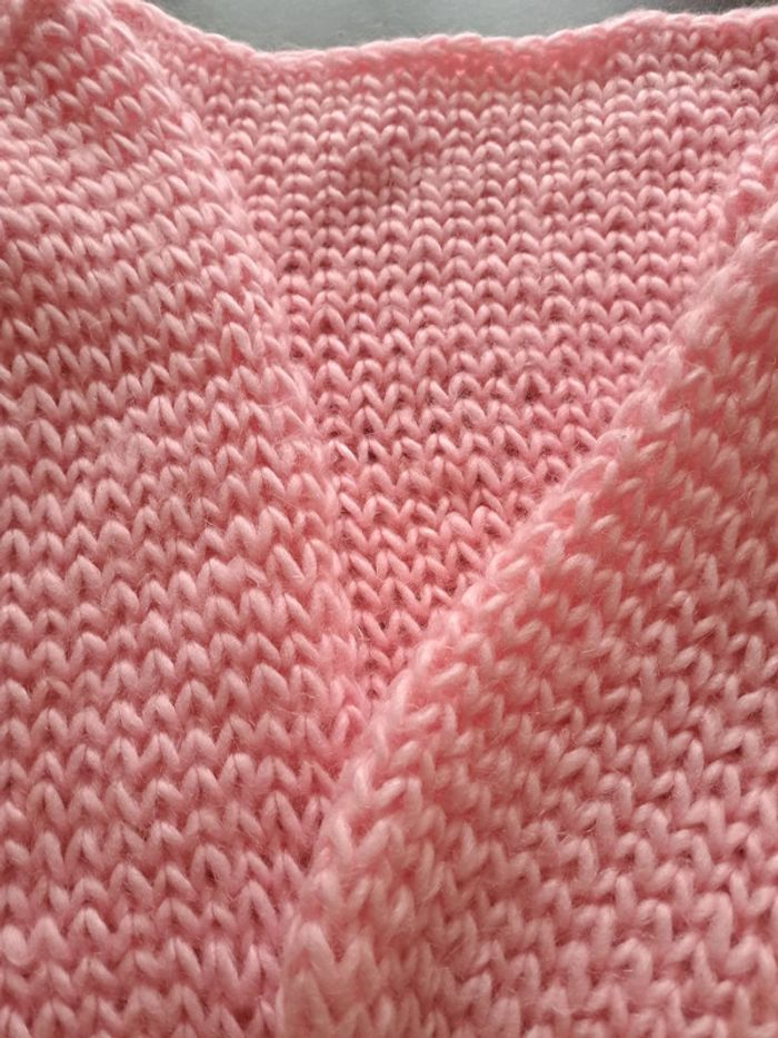 Pull tricot rose pastel - photo numéro 2