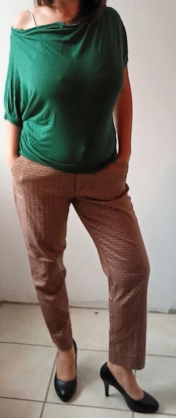 Pantalon chino motif seventies