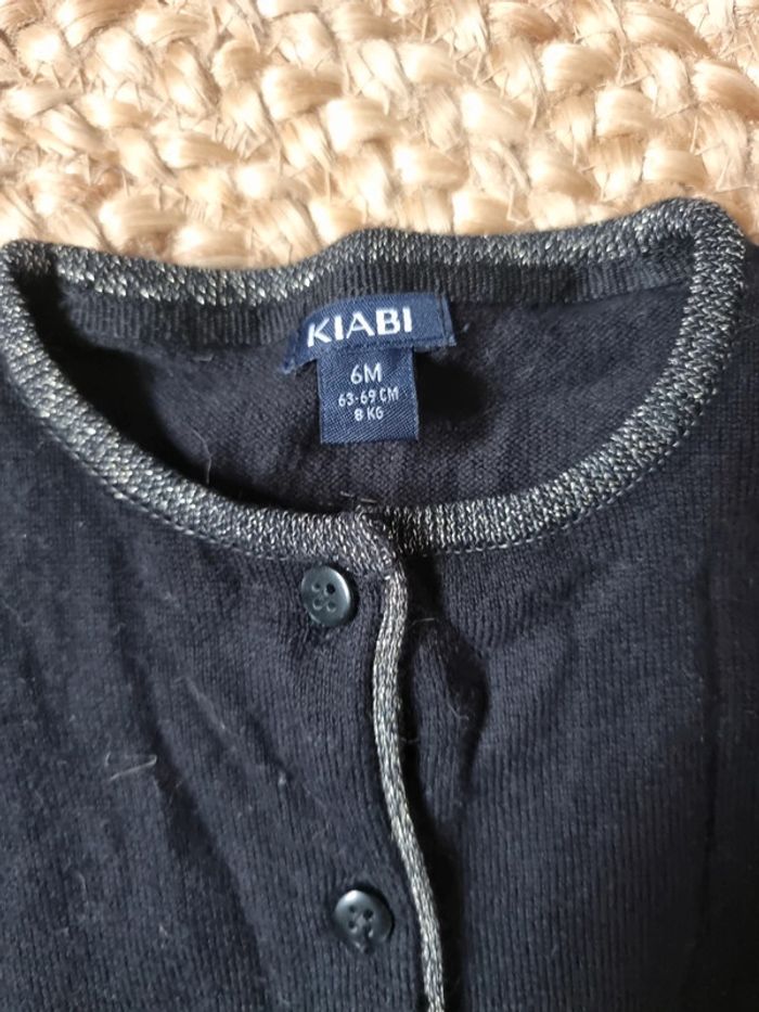 Gilet kiabi noir 6 mois - photo numéro 2