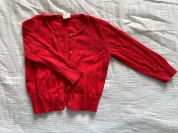 Gilet rouge H&M 74cm